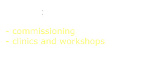 Contact

commissioning
clinics and workshops